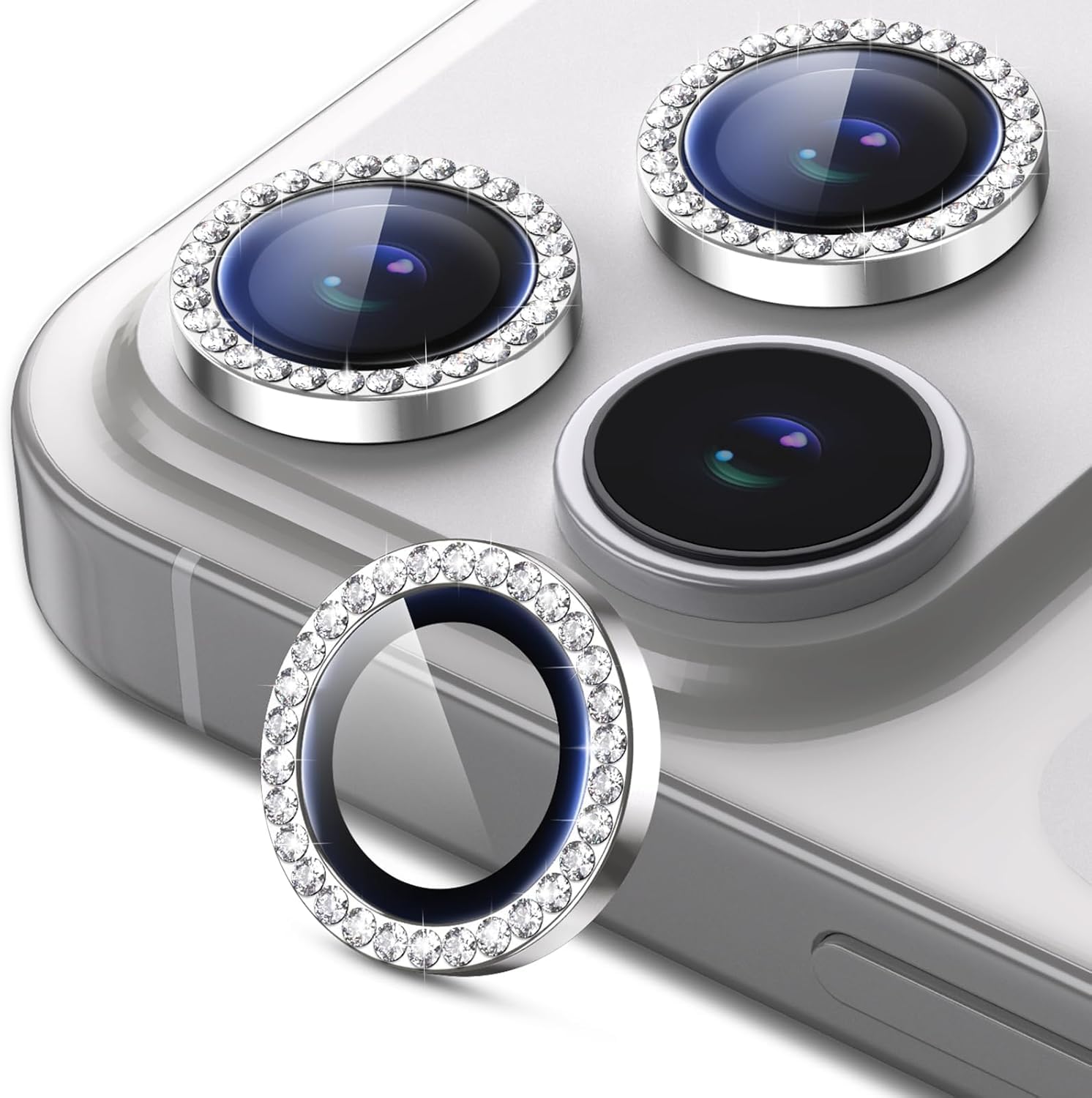 iPhone 17 glitter camera lens protectors sparkle finish