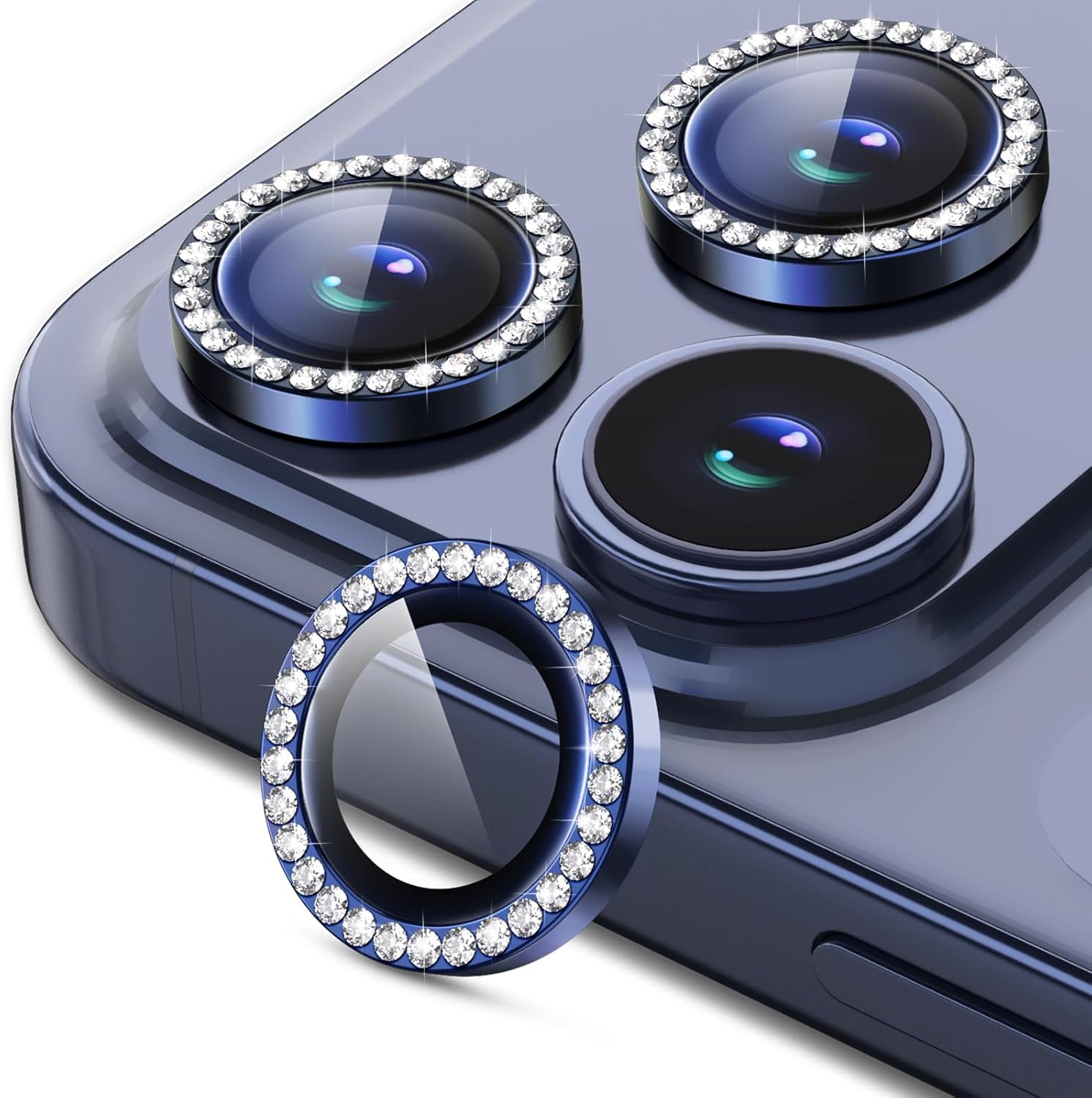 iPhone 17 Series Glitter Camera Lenses – Sparkling Protective Lens Covers