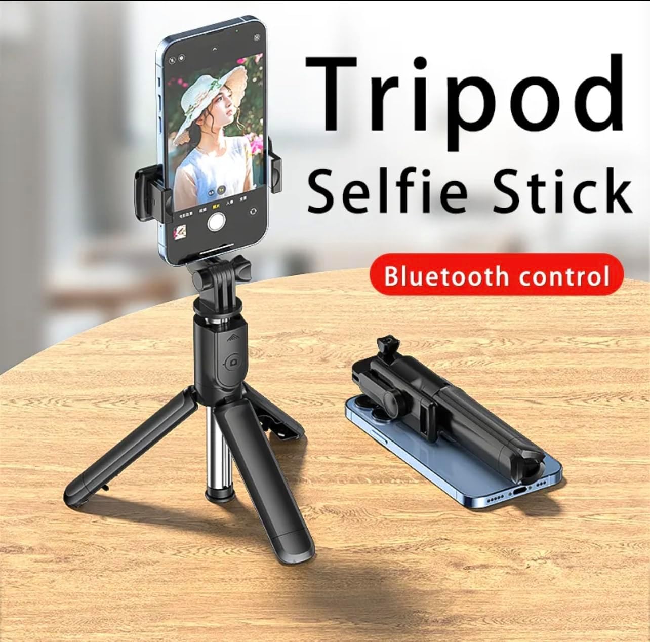 Selfie Stick F210 – Foldable Bluetooth Tripod with Remote Control