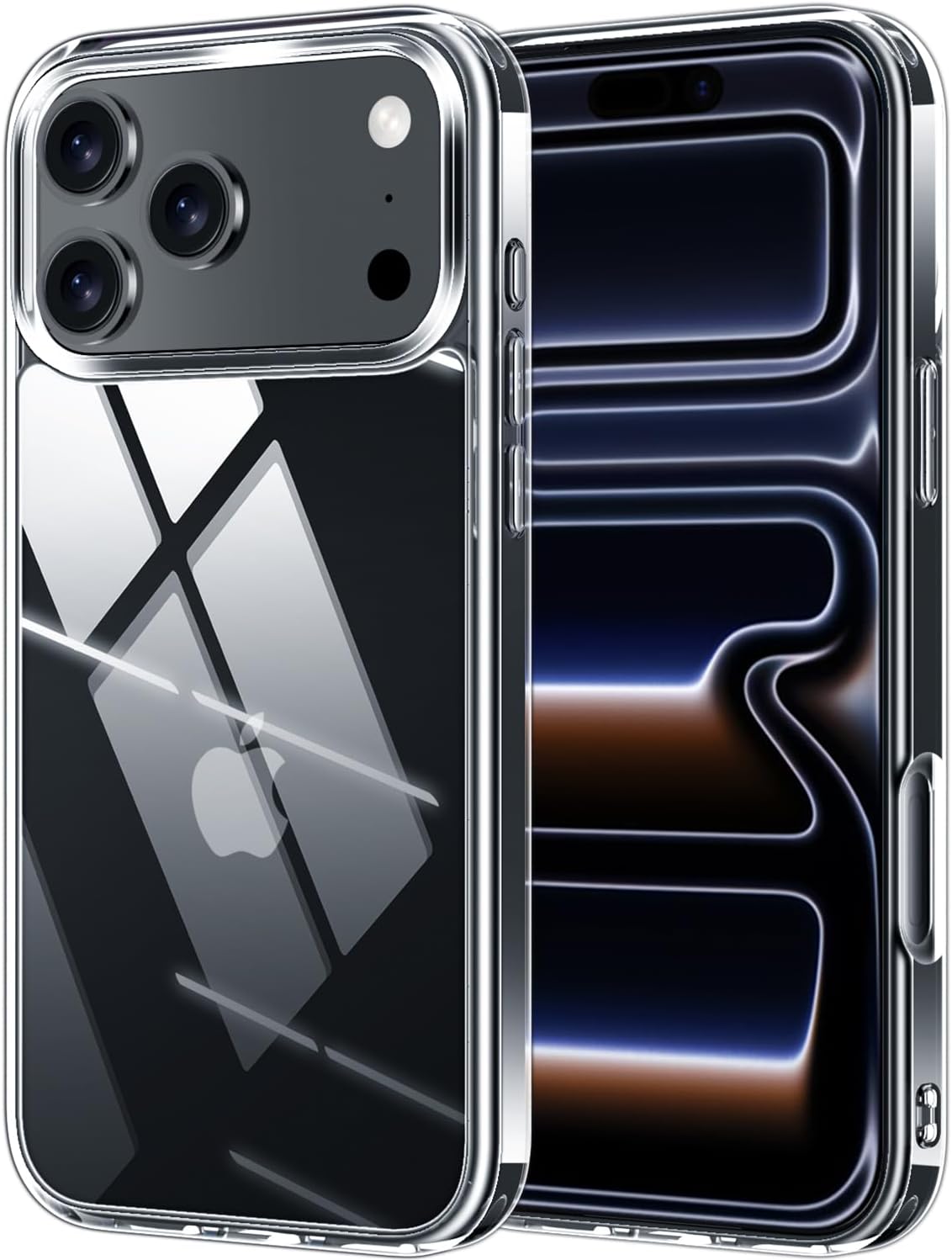 X-Level Space iPhone 17 TPU Clear Case – Crystal Clear Back View