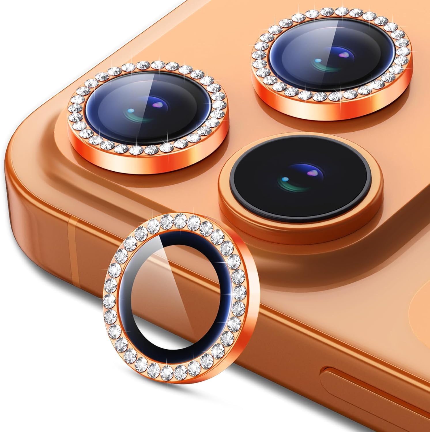 iPhone 17 Series Glitter Camera Lenses – Sparkling Protective Lens Covers