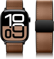 Magnetic Leather Apple Watch Band – Premium Comfort Strap
