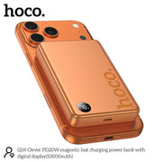 HOCO Q34 Clever PD20W Magnetic Fast Charging Power Bank – 10,000mAh with Digital Display