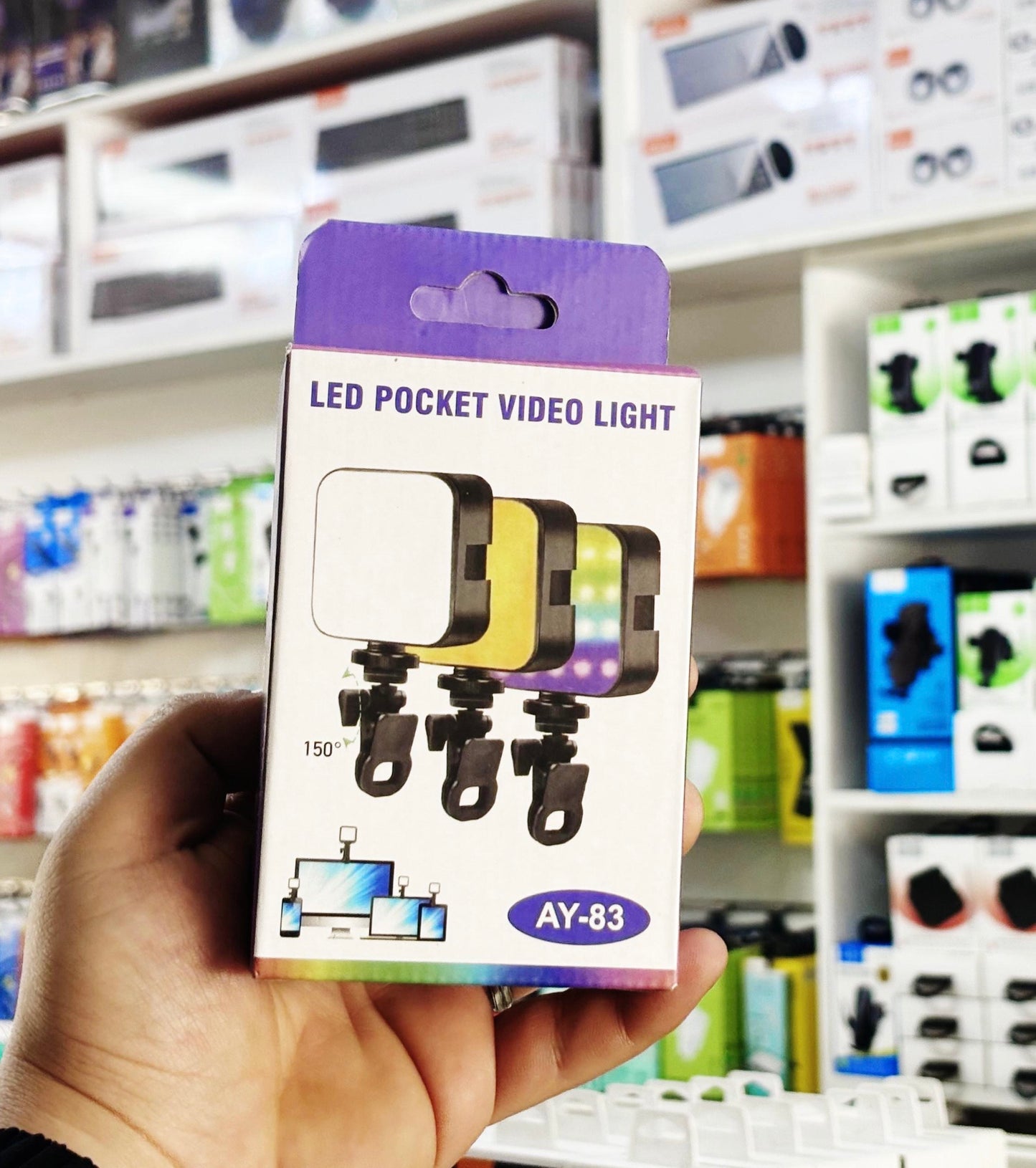 LED Pocket Video Light – Compact, Adjustable, Rechargeable Lighting for Photography & Video