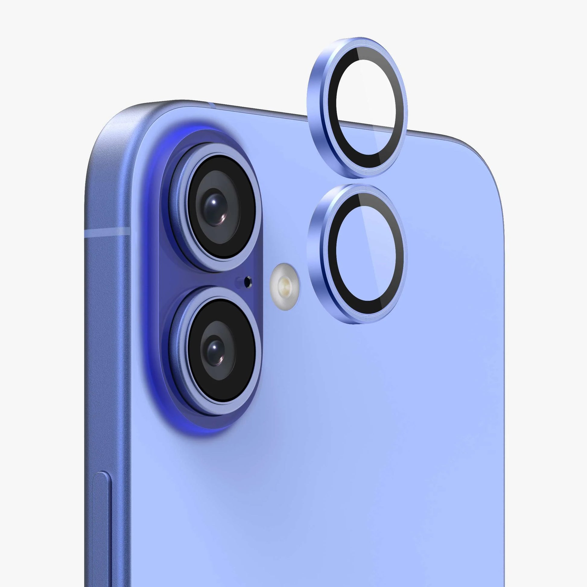 iPhone 16 camera protector set silver titanium ring options