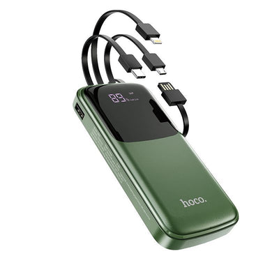 Power Bank 10000mAh with 4 Cables & LED Display HOCO DB07