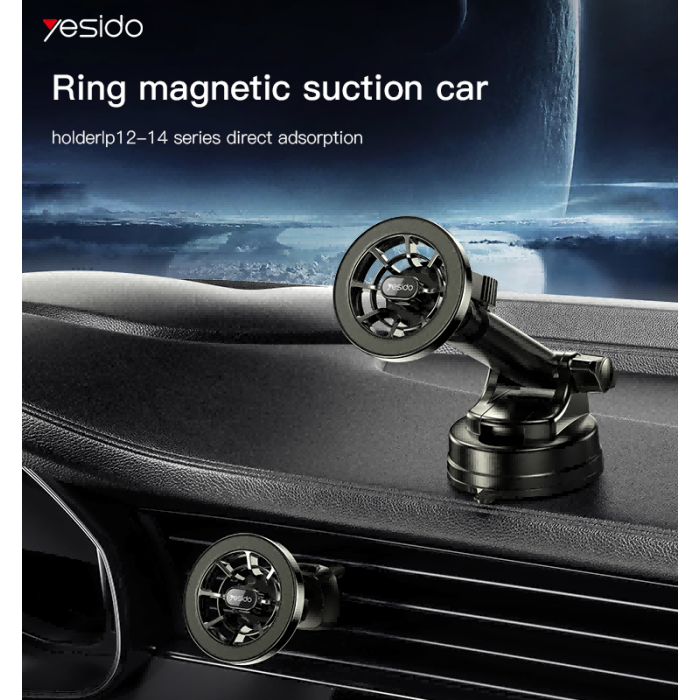 Magnetic Car Phone Holder Long Arm – Yesido C158, Vent/Dashboard