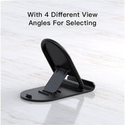 Yesido C141 folding desktop phone stand black - folded flat