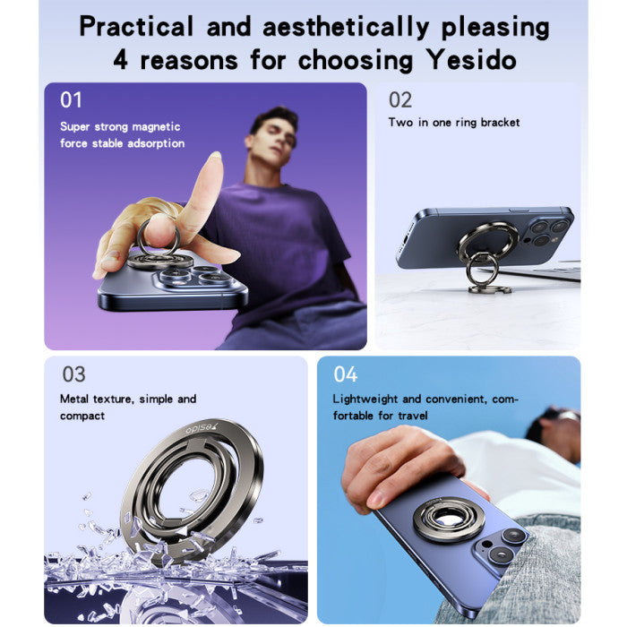 Yesido C206 folding rings used as a finger grip