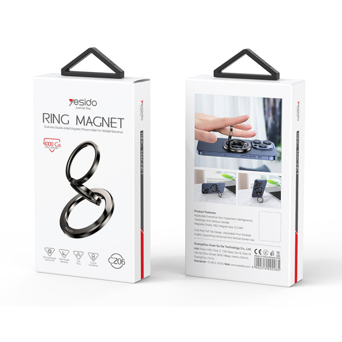 Yesido C206 magnetic ring holder - retail packaging