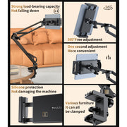 Yesido C296 Bed & Desk Clamp Phone Holder - 360 Folding Shaft