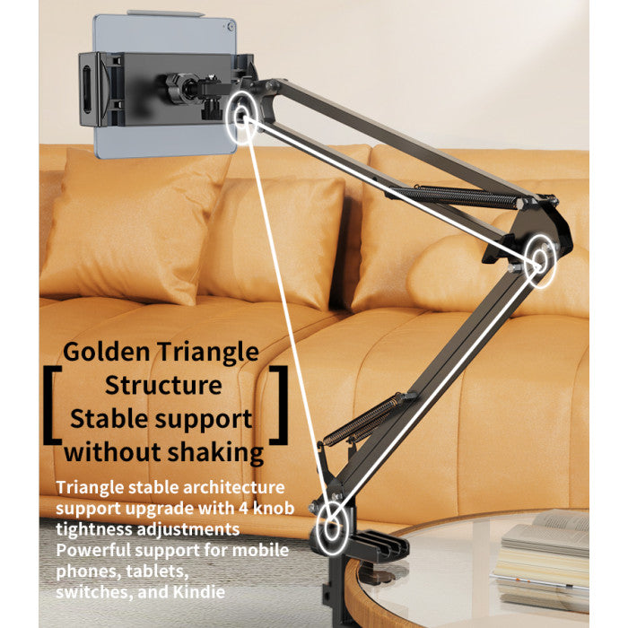 Yesido C296 Bed & Desk Clamp Phone Holder - 360 Folding Shaft