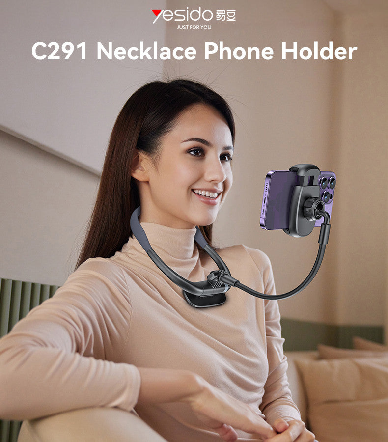 C291 lazy phone holder worn around neck