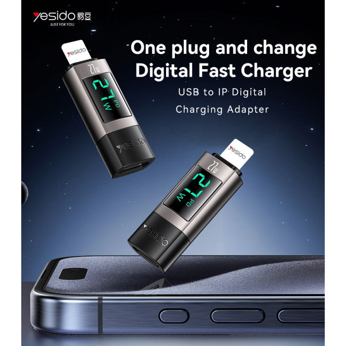 Yesido GS25 Lightning to Type-C OTG Adapter Parameter