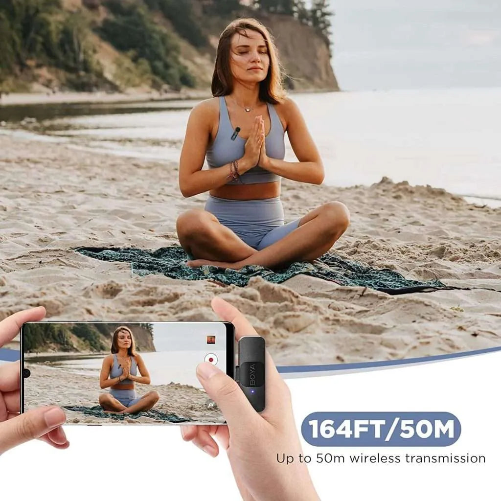 BOYA V10 USB-C Lavalier Microphone – 1 Mic for Android & Type-C Devices