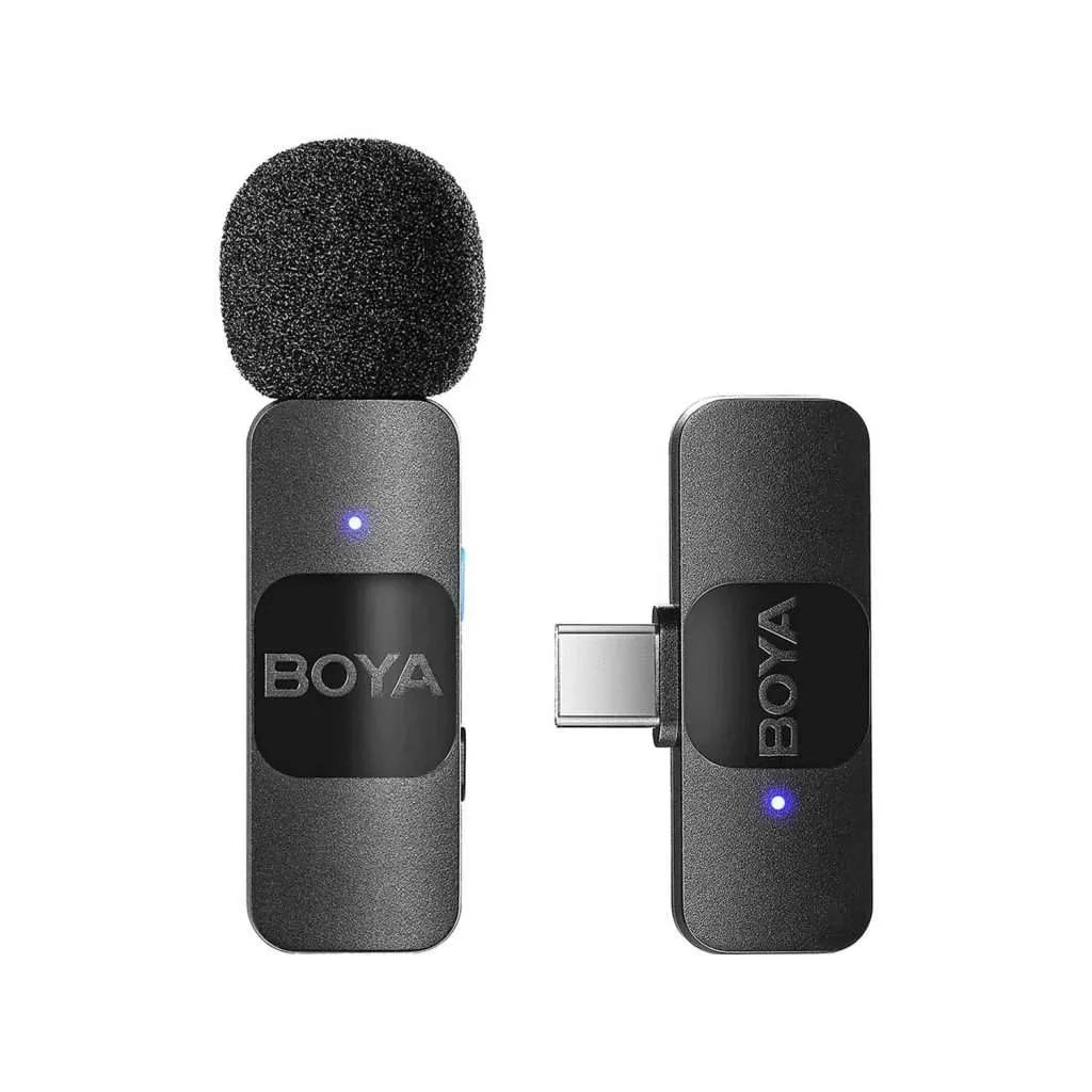 BOYA V10 USB-C Lavalier Microphone – 1 Mic for Android & Type-C Devices
