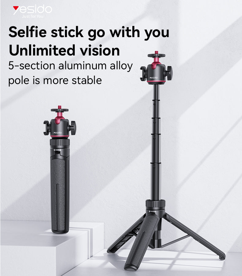 Yesido SF26 telescopic pole and ball head