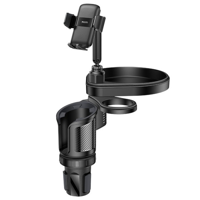 Yesido C274 720° Rotating Phone Mount – 4-in-1 Multifunctional Car Cup Holder
