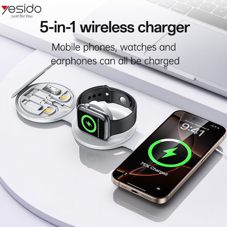 Yesido DS29 charging phone watch and earbuds