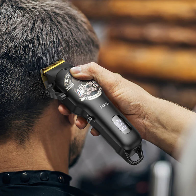 HP20 cordless hair clipper with precision blades and digital display
