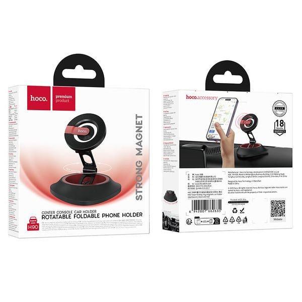 HOCO H90 Tower Folding Ring Magnetic Car Holder – Dashboard