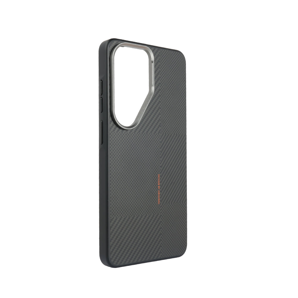 Nexera Samsung S25 Ultra & S26 Ultra Carbon Fiber Case with Metal Frame – Magnetic & Shockproof