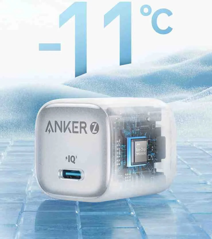 compact Anker USB C wall charger for iPhone and Android
