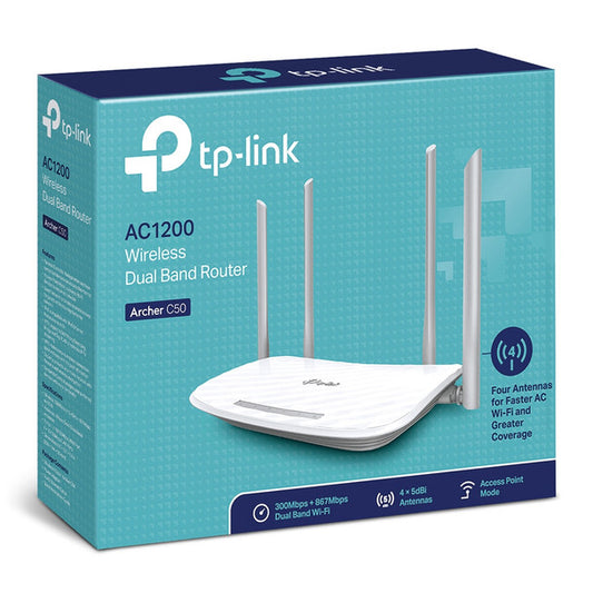 TP-Link AC1200 Dual Band Access Point/Wireless Router (EU) | Archer C50