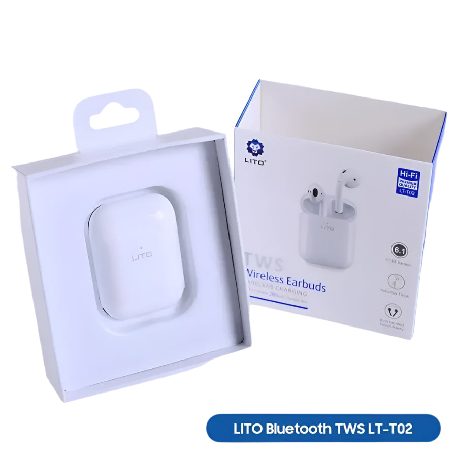 LITO LT-T02 Wireless Earbuds | AirPods 2 Design