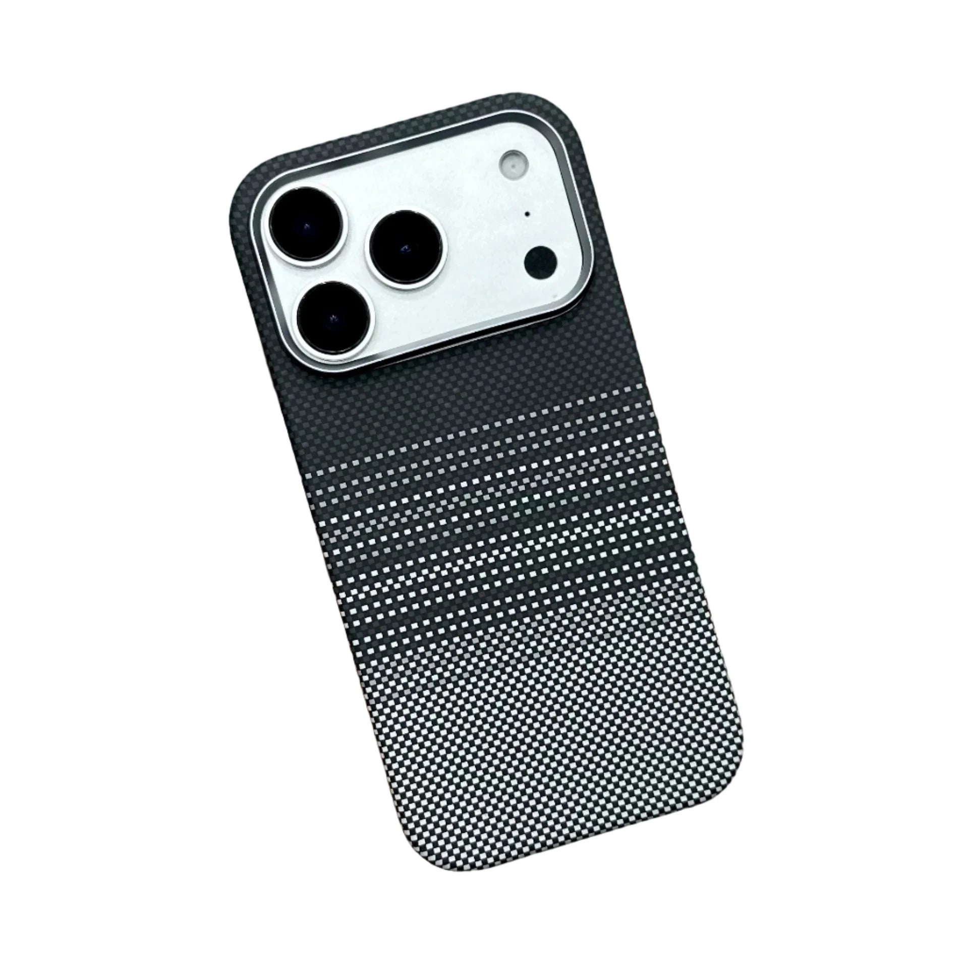 Black Knit MagSafe Case iPhone – Black Knit Texture Front View
