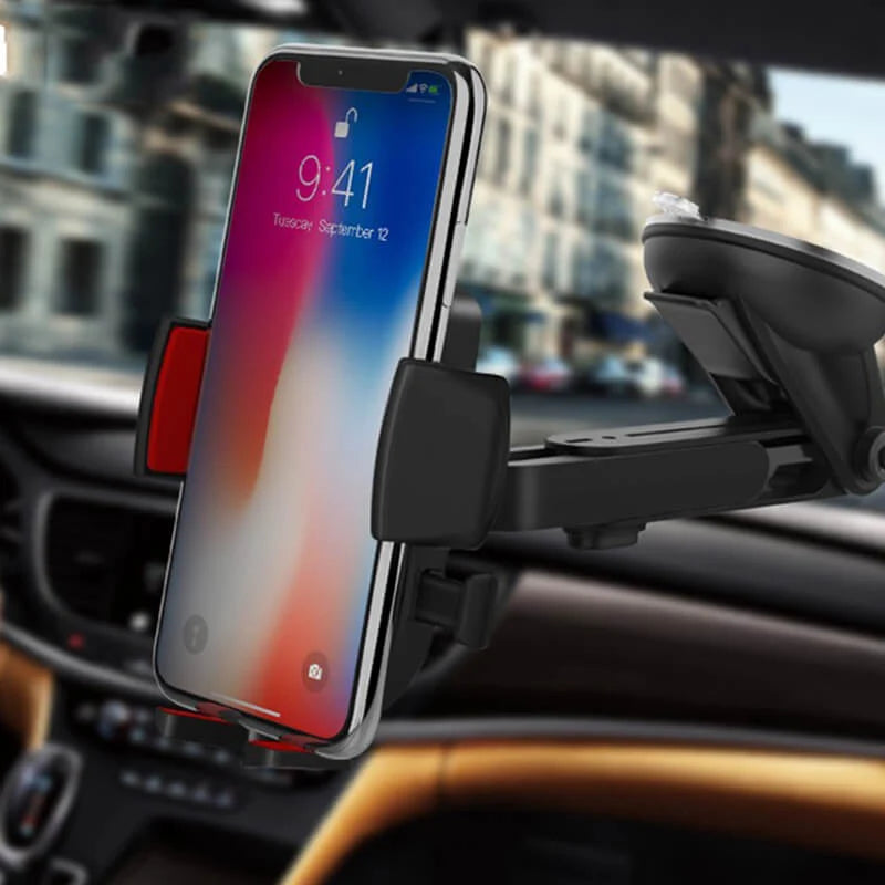 Car Mount Phone Holder – HOCO CAD01 Easy Lock, Dashboard/Windshield