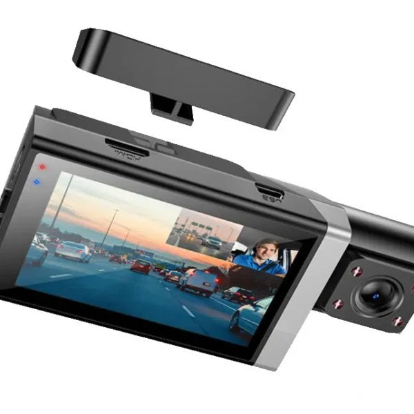 HOCO DI64 Triumph dash cam three-screen display