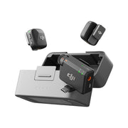 DJI Mic Mini wireless microphone system with 2 transmitters and receiver

