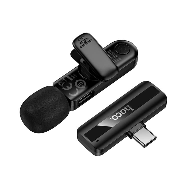 Hoco L20 Clip-On Lavalier Microphone – Crystal Clear Audio for iPhone & Android Type-C