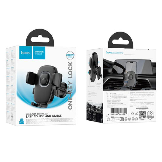 Hoco H75 One-Button Car Phone Holder (Air Vent Mount)