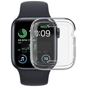 Transparent rubber Apple Watch case front view multiple colors