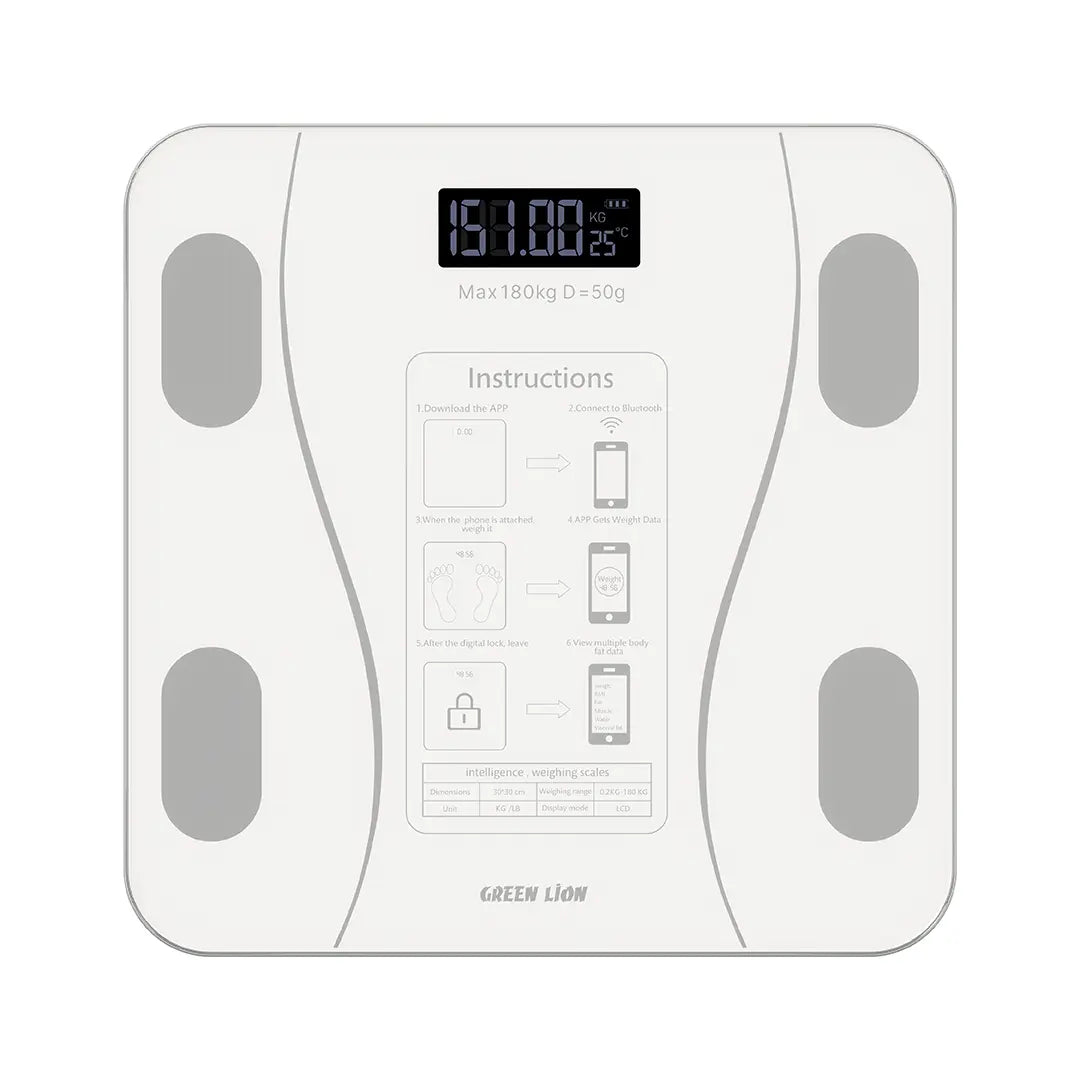Smart Body Scale Green Lion GBC-200 – Bluetooth BMI & Body Fat Monitor