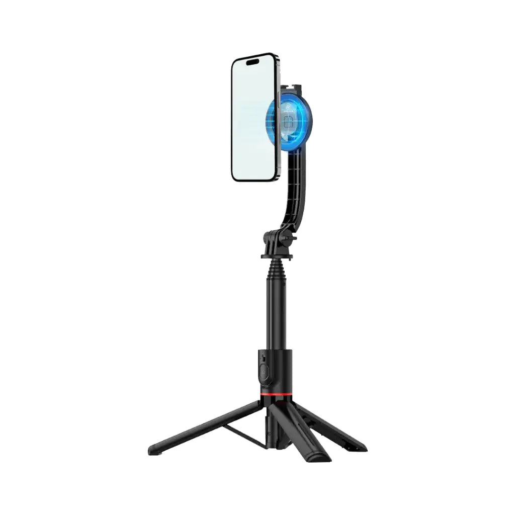 Green Lion MagSelfie selfie stick tripod with magnetic phone holder.
