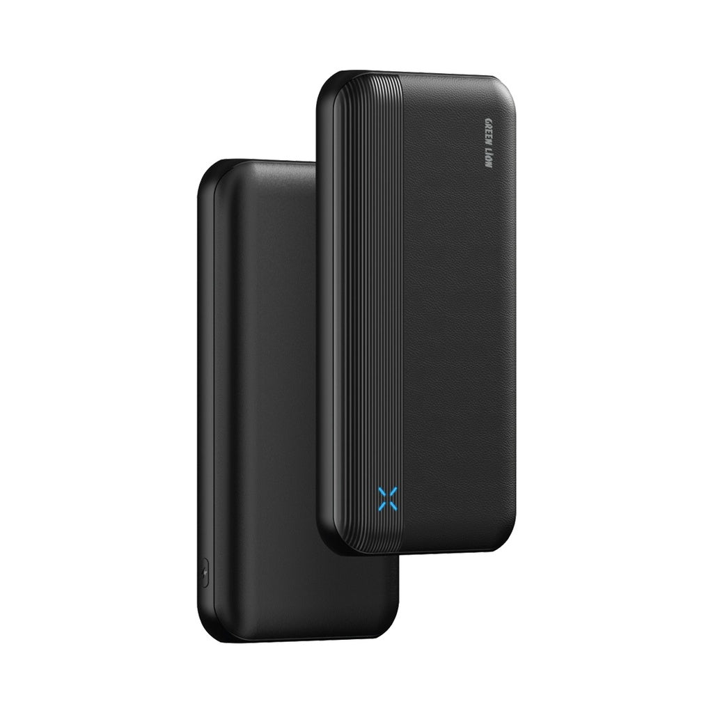 Green Lion Milos power bank USB-C and USB-A ports detail