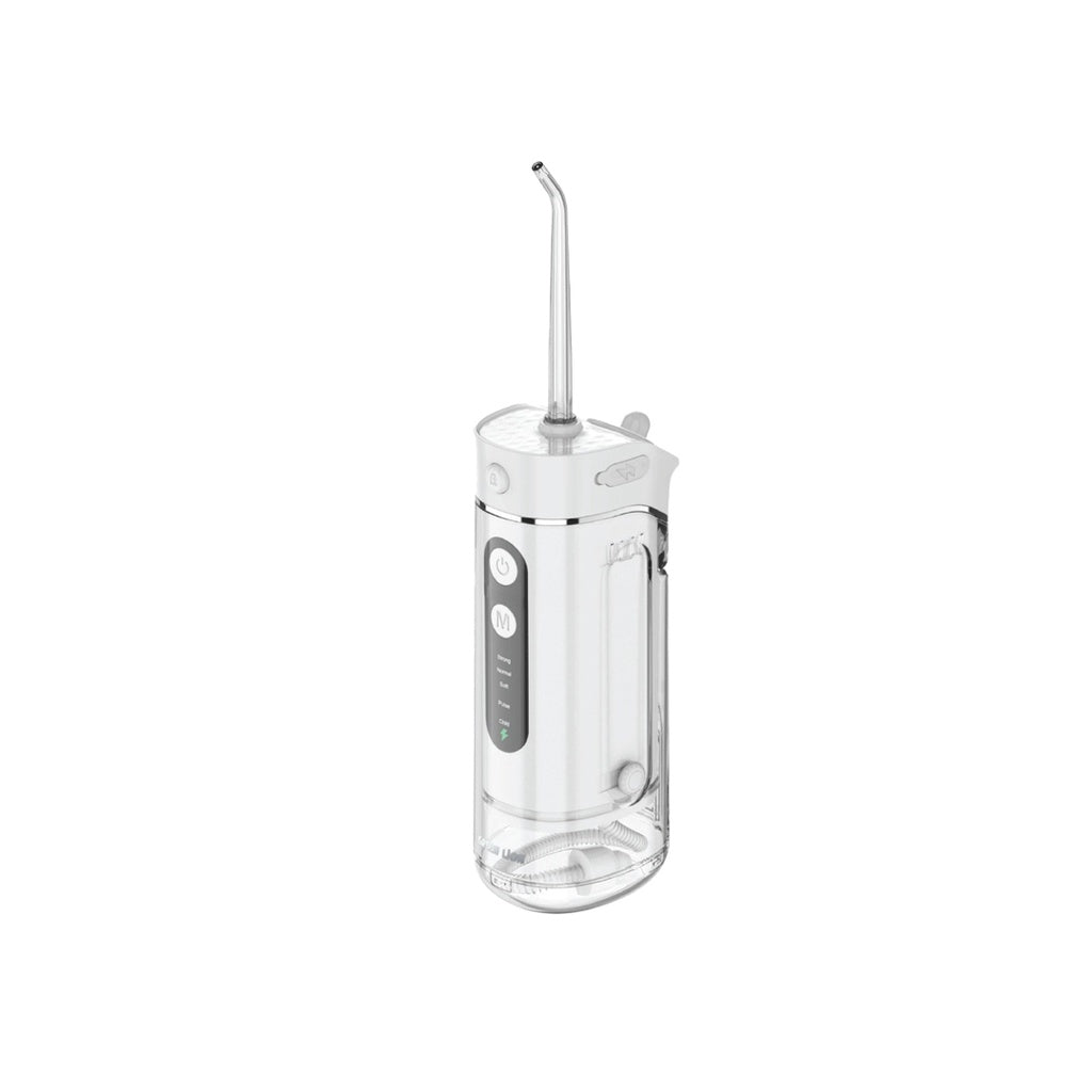 Compact rechargeable oral irrigator with 180ml tank by Green Lion

