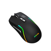 Green Lion rechargeable RGB gaming mouse front view
