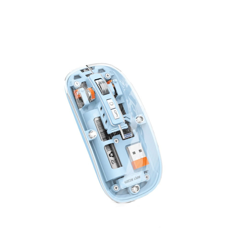 Green Lion Transparent Mouse 2 – 1600 DPI Wireless Precision