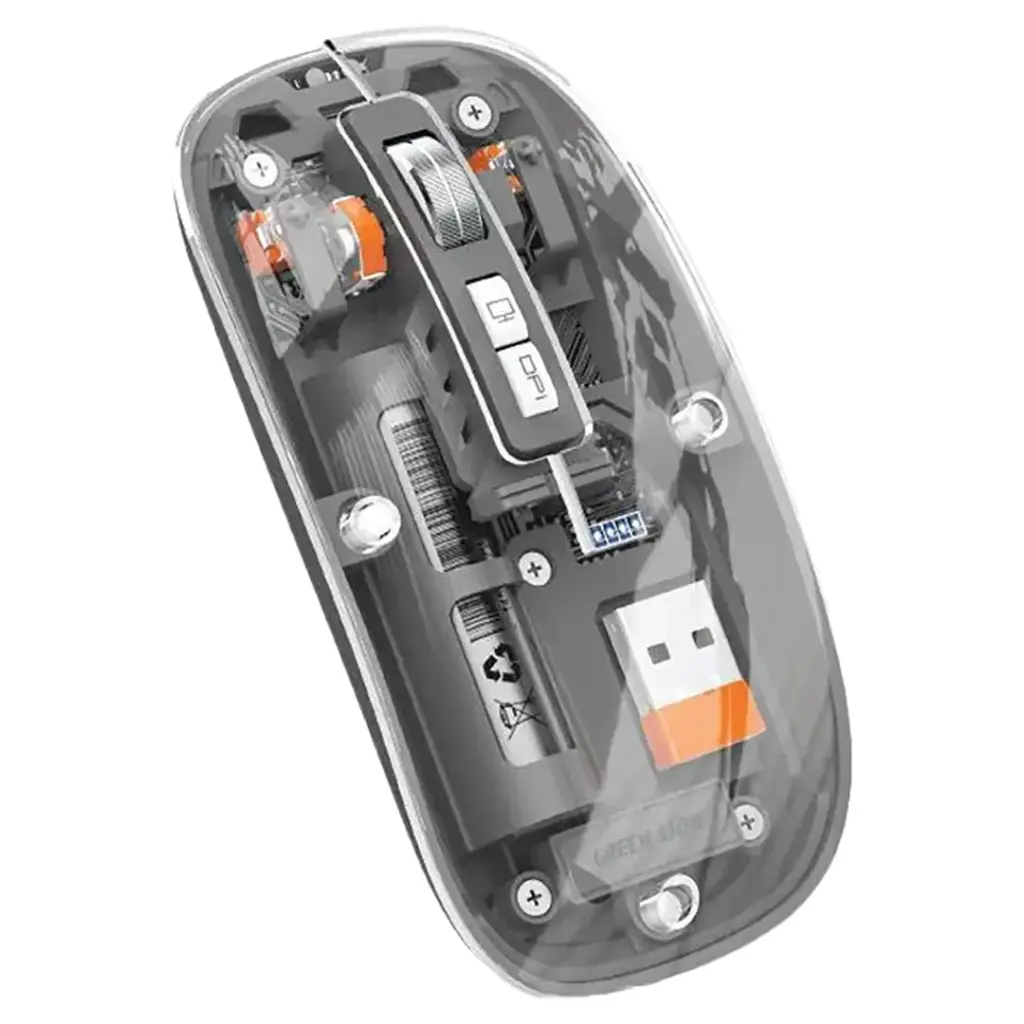 Green Lion Transparent Mouse 2 – 1600 DPI Wireless Precision