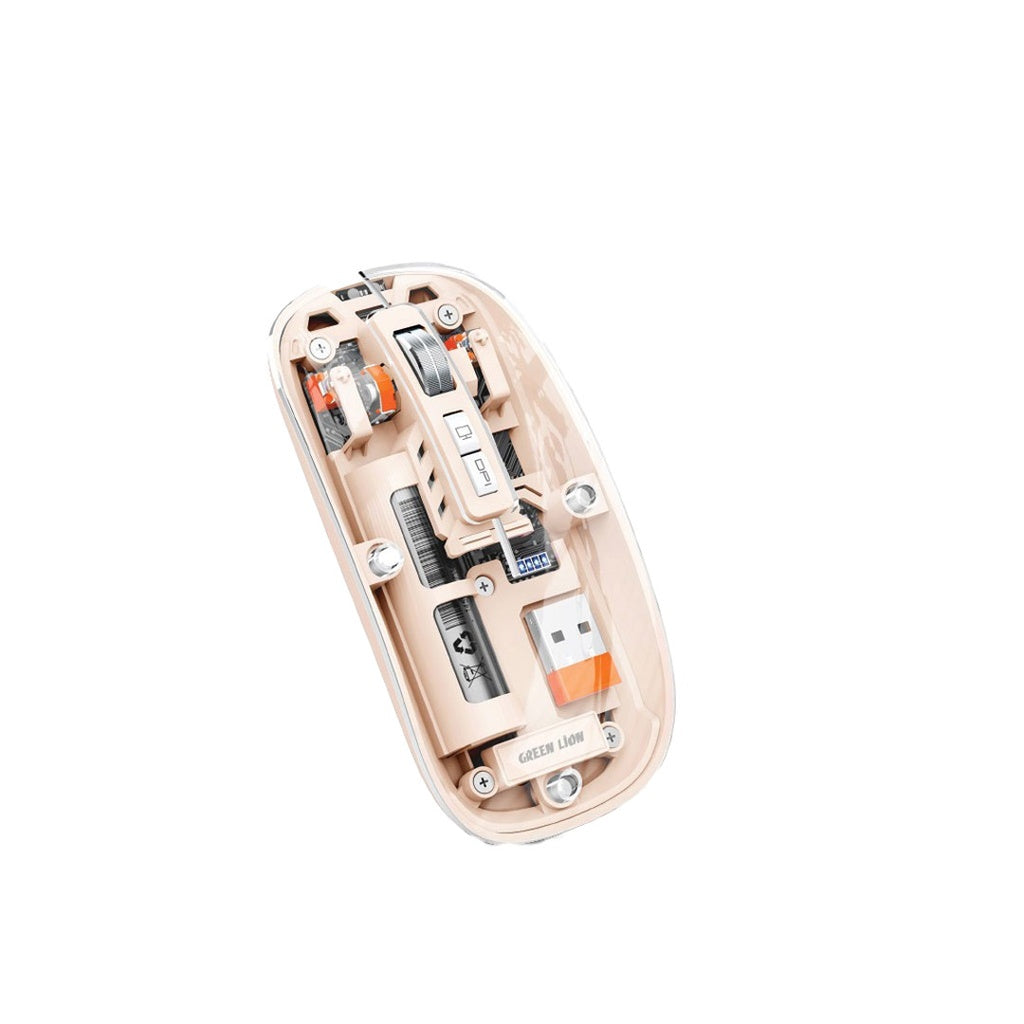 Green Lion Transparent Mouse 2 – 1600 DPI Wireless Precision