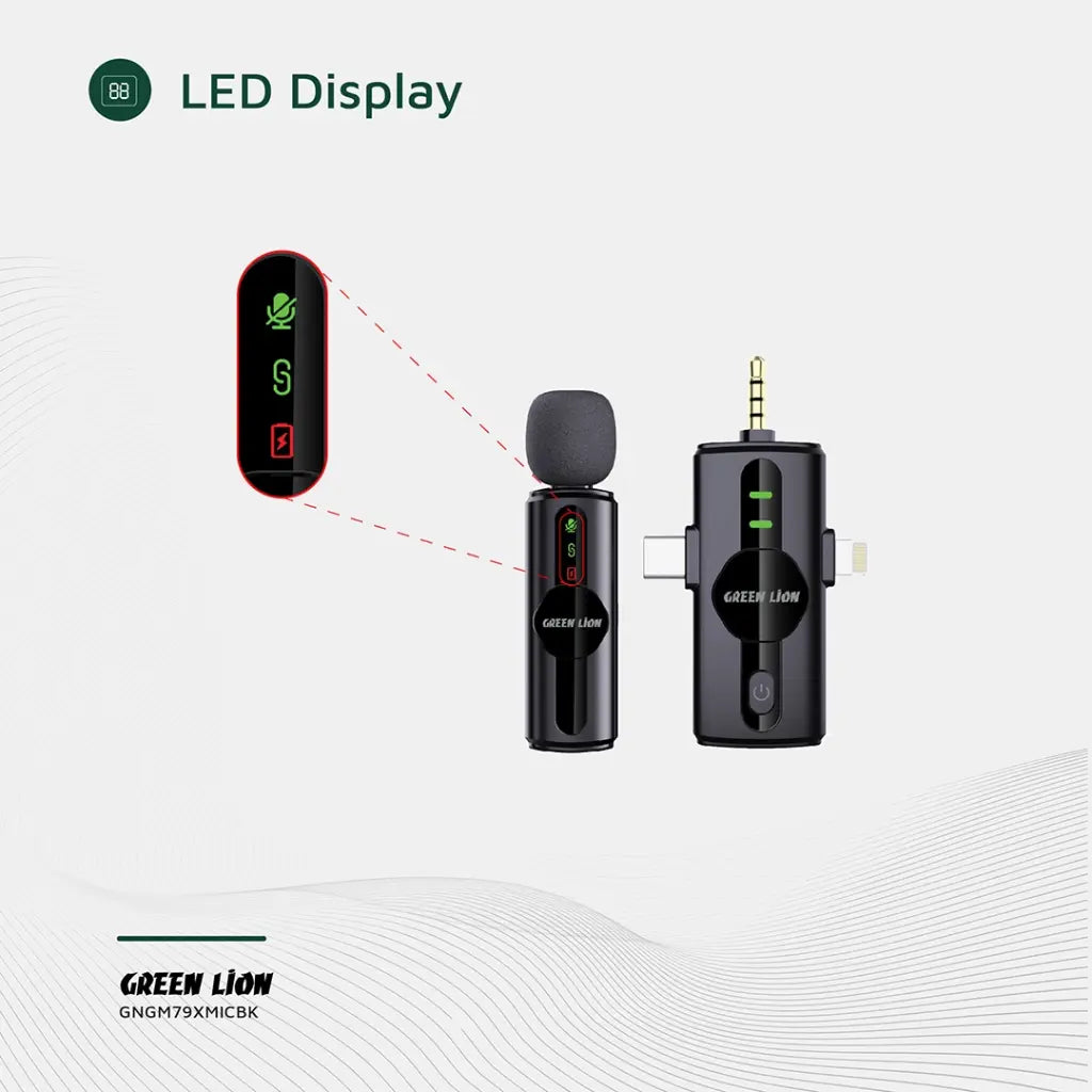 Green Lion 3-in-1 Noise Cancellation Microphone GM-79X