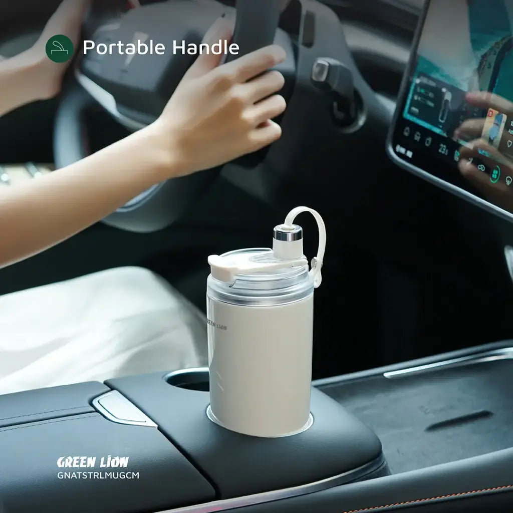Green Lion smart mug 350mL portable handle design