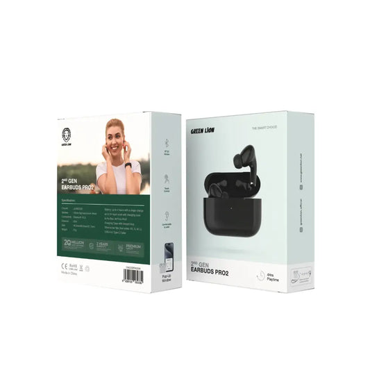 Green Lion D2 Earbuds Pro 2 Black
