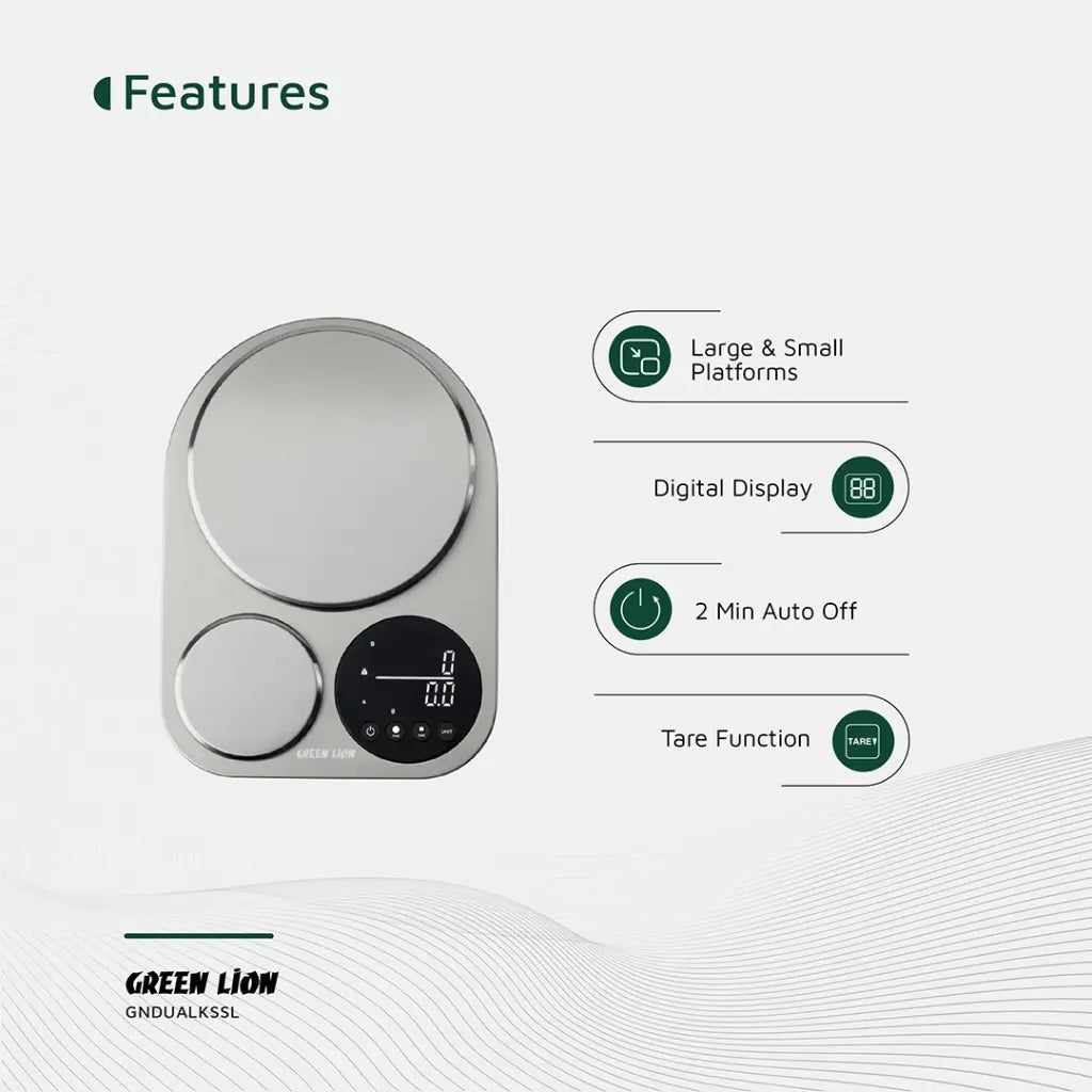 Dual Platform Kitchen Scale Green Lion – 5kg & 500g High Precision