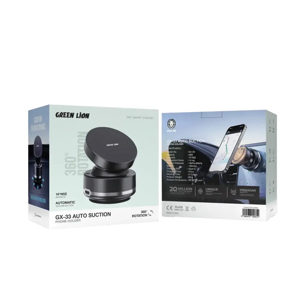Green Lion GX33 MagSafe car mount with 360 rotation
