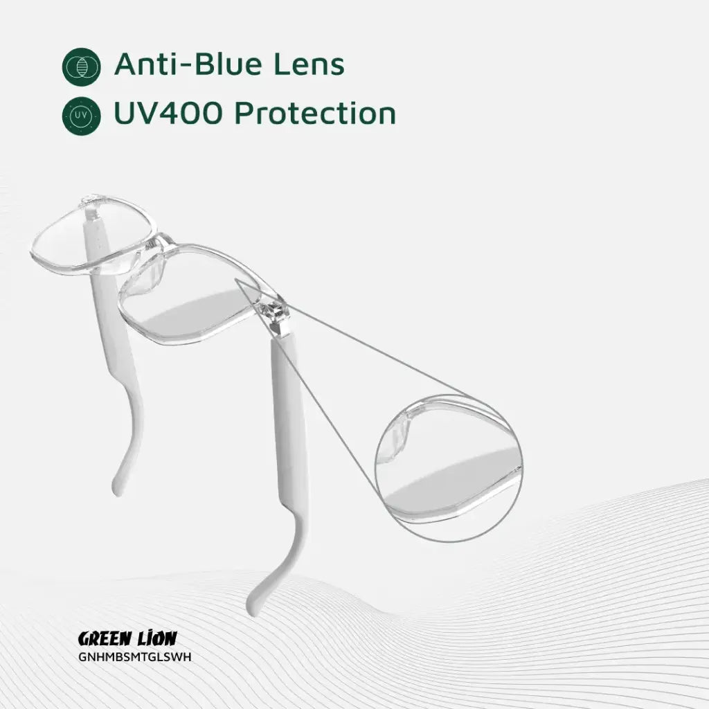 Green Lion Hamburg Smart Glasses | Anti-Blue Light | Bluetooth Audio | Touch Control